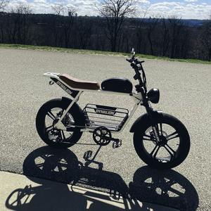 Bicicleta Elétrica de Montanha com Pneu Gordo, Longa Autonomia, Estilo Retrô Esportivo, 48V, Personalizável, para Dropshipping, a Mais Barata - Product Image 3