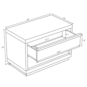 Comodino in legno di quercia naturale, mobile moderno per camera da letto - Product Image 2