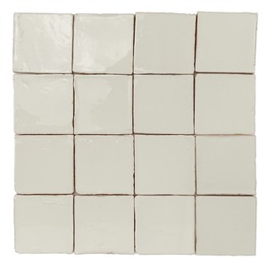 Piastrelle in Ceramica Vitri Vintage Bianche 10x10, Mosaico per Decorazione Pareti e Pavimenti - Product Image 1