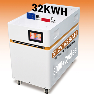 แบตเตอรี่ลิเธียมโซลาร์ LiFePO4 51.2V 628Ah ชุดแบตเตอรี่ 32kwh 48v 600ah LiFePO4 สำหรับเก็บพลังงานภายในบ้าน - Product Image 1
