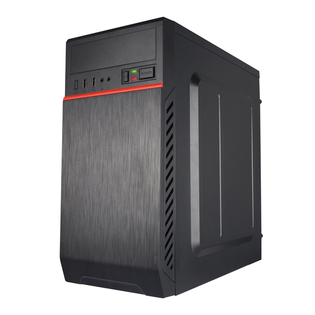 Bulk Atx Pc with Power Supply Fan Plexiglass Horizontal Cooled Computer Case Pc Chassis Cpu Cabinet