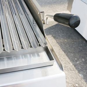 Équipement de cuisine commerciale Grille robuste Bureau Gaz Style lave Rock Grill Acier inoxydable Gaz Teppanyaki Grill - Product Image 3