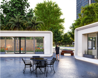 Mini-maison capsule mobile moderne de luxe en alliage d'aluminium respirant pour bureau extérieur ou studio