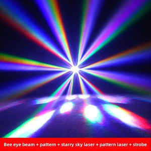 Bee Eye Five-In-One RGBW Patrón Cabeza móvil LED Luz de escenario para KTV Disco <span class=keywords><strong>Color</strong></span> blanco DMX512 Control Entretenimiento transfronterizo - Product Image 5