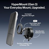 Support magnétique pour téléphone de voiture, logo OEM personnalisé, ventouse nano 66LBS, emballage personnalisé pour votre marque