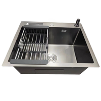 Top vente 2024 personnalisé 60x45 OEM fait à la main évier de cuisine petit coin Fregadero De Cocina évier intelligent ustensiles de cuisine
