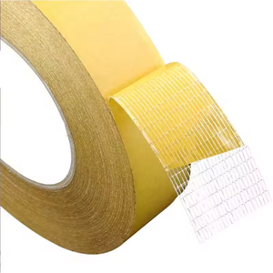 Sohi Best Seller Ruban adhésif double face en tissu maillé <span class=keywords><strong>de</strong></span> fibre <span class=keywords><strong>de</strong></span> verre à haute adhérence avec doublure en papier <span class=keywords><strong>de</strong></span> protection jaune pour la construction - Product Image 6