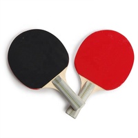 Ensemble de raquettes de ping-pong professionnelles personnalisées en bois pur à 7 couches, raquette de tennis de table portable, 2 raquettes, étui à double fermeture éclair