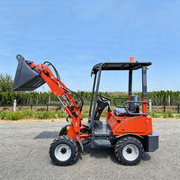 Kompakter Elektrischer Frontlader Umweltfreundlicher 4WD Batteriebetriebener Landwirtschafts-Lader mit Niedrigen Betriebskosten Mini Elektrischer Radlader