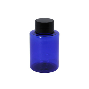 Botella de plástico PET azul de 100 ml con tapa negra para envasado de aceites esenciales de aromaterapia - Product Image 5