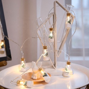 Botella de los deseos LED luces de Navidad Cadena de luces de árbol Modelo de batería Habitación de vacaciones Decoración interior al aire libre Cadena de luz - Product Image 3