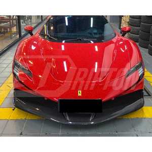 ช่องดักอากาศกลางกันชนหน้าคาร์บอนไฟเบอร์แบบมองเห็นได้ รุ่น SF90 OE สำหรับ Ferrari SF90 - Product Image 4