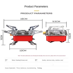 Buiten gasfornuis op butaan, ultralicht opvouwbaar gasfornuis, buiten <span class=keywords><strong>mini</strong></span> vierkant fornuis, draagbaar opvouwbaar gasbrander - Product Image 2