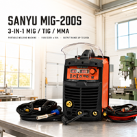 Machine à souder à l'arc Sanyu MIG-200S 3-en-1 MIG TIG MMA, soudeuse portable 110V/220V 200A