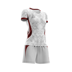 Camiseta de Fútbol para Mujer Healy, Diseño Degradado Blanco-Gris con Puntos, Corte Ajustado, 100% Poliéster, Transpirable, Sublimada - Product Image 2
