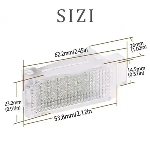 Lumière intérieure LED pour le plancher sous la porte pour <span class=keywords><strong>Audi</strong></span> A1-A8 Q3-Q7 <span class=keywords><strong>TT</strong></span>-S5 (Nouveau)-<span class=keywords><strong>12V</strong></span> Bleu Garantie de 2 ans - Product Image 5