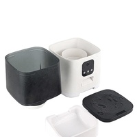 Distributeur automatique intelligent pour chats et chiens HASHI, en plastique, 5L, avec minuterie, dosage quantitatif, anti-gaspillage, vidéo, pour intérieur