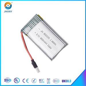 OEM/ODM 충전식 3.7V <span class=keywords><strong>400mAh</strong></span> 25C 리튬 이온 배터리 팩 고방전 602030 702035 802035 JJRC H31 드론 부품 - Product Image 2