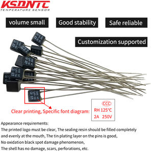 100pcs שחור מרובע מאוורר מנוע הוביל טמפרטורה rh טמפרטורה 2a 3a 5a 10a <span class=keywords><strong>250v</strong></span> 75 85 92 95 102 105 110 115 120 140 130 145 150 תרמית c - Product Image 3