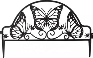 Weather Proof <b>Plastic</b> Vintage White Garden Edging Landscape Border Picket Fences for Decorative - Product Image 2