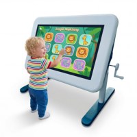 Tablette éducative interactive pour enfants, écran tactile, support avec pieds détachables, table tactile interactive