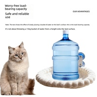 Hamac pour chat en peluche épais et pliable avec ventouses robustes pour balcons et fenêtres, lit confortable pour chats corpulents