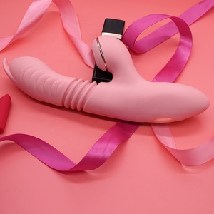 Godemichet télescopique pour femme, jouet sexuel adulte, succion du clitoris, point G, succion, vibrateur chauffant - Product Image 6