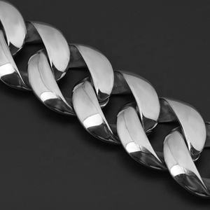 Collares de Cadena Cubana de Acero Inoxidable, 30 mm de Ancho, Chapado en Oro de 18K, Joyería de Moda Hip Hop de Miami - Product Image 4