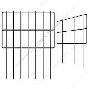 Panneaux de clôture de jardin extérieur 33x43cm en fer antirouille rectangulaires pour potager et barrière anti-animaux - Product Image 1