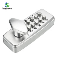 Serrure de porte numérique intelligente en alliage de zinc étanche avec code mécanique sans clé pour extérieur, grade 1 ANSI, blanche