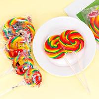Sucettes géantes arc-en-ciel halal de 200 g, saveur fruitée, sucrées, emballées individuellement, friandises chinoises dures, durée de conservation de 365 jours