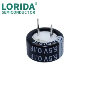 Lorida Factory 5.5v 0.1F C-Typスーパーマイクロ10500200000 100000f1500コンデンサ500ファラッド