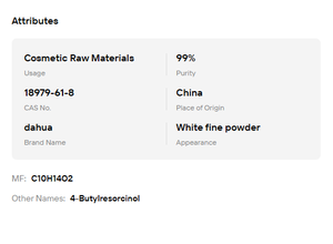 4-N-Butilresorcinol de Grado Cosmético al 99% para Blanqueamiento de la Piel y Cuidado Antioxidante, en Oferta - Product Image 6