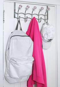 Factory Direct Metal <b>Wall</b> <b>Towel</b> Rack with 10 Hooks Multifunctional Design - Product Image 5