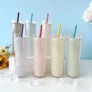 Vaso de Viaje Ombre de 500ml con Cambio de Color, Doble Pared, Degradado, Portátil, Antiderrames, Libre de BPA, Resistente a Altas Temperaturas, PP - Product Image 5