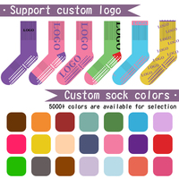 Chaussettes de yoga à cinq doigts personnalisées avec logo pour femmes, antidérapantes, respirantes, 100 % coton, pour Pilates et Barre