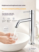 Robinet de lavabo en acier inoxydable 304 à poignée unique et à trou unique, avec cartouche céramique et revêtement PVD multicolore pour salle de bain