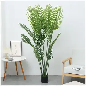 Árvore artificial falsa de plantas para decoração de jardim, folhas e flores, grande, pequena, led grande, decoração de casamento, árvore artificial dourada