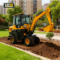 Wheel Loader Backhoe Loader Mesin Diesel Laris Manis 1.0T Kapasitas Muatan Terukur Mini dengan Kapasitas Bucket 0.5m