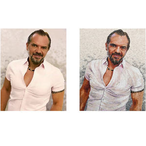 Modello di figura murale di arte della parete del mosaico di vetro fatto a mano moderno - Product Image 5