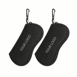 Étui à lunettes souple personnalisé en néoprène avec fermeture éclair, pochette de voyage pour lunettes de soleil pour femmes et hommes - Product Image 4