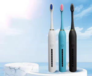 Customized Logo IPX7 Waterproof Sonic Electric <b>Toothbrush</b> 4-Piece Soft Bristle <b>Heads</b> 6-Mode Adult Set with Type-C Charging - Product Image 5