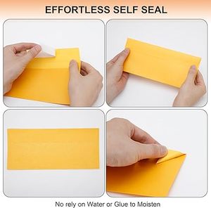 Enveloppe professionnelle #10 personnalisée enveloppes auto-scellantes Enveloppe métallique dorée pour factures Lettres d'envoi personnelles Invitations uniques - Product Image 4