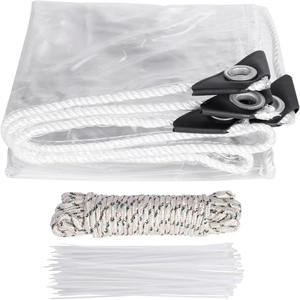 Rideau imperméable en bâche transparente pour l'extérieur pour Home Deck Proch Enclosure - Product Image 1