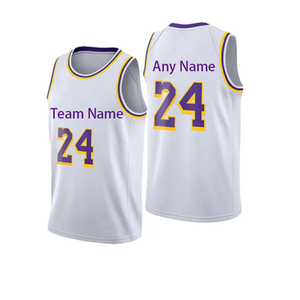 Kaus basket pria kustom kaus gambar polos Jersey reversibel tim basket Logo sublimasi - Product Image 4