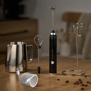 <span class=keywords><strong>Mousseur</strong></span> <span class=keywords><strong>à</strong></span> <span class=keywords><strong>lait</strong></span> électrique automatique léger et durable pour latte, batteur mélangeur, ustensile de cuisine, best-seller - Product Image 2