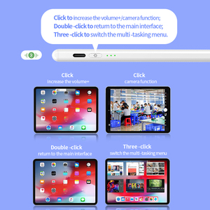 Lápiz Óptico DH de Alta Visibilidad con Carga Rápida, Rechazo de Palma, Inclinación y Pantalla Táctil Activa para <span class=keywords><strong>iPad</strong></span> <span class=keywords><strong>Pro</strong></span>, Air, Mini, <span class=keywords><strong>Dibujo</strong></span> y Escritura - Product Image 4