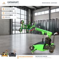 Nouvelle ventouse rotative à aspiration avec réglage fin télescopique, alimentation AC/Batterie, télécommande, certifiée ISO/CE/RoHS/SGS