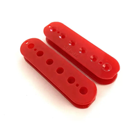 Grosir bahan PC 50mm 52mm bobbin Pickup gitar Humbucker merah untuk bagian Pickup gitar