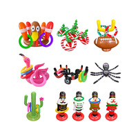 Jeu de lancer de cercles gonflables pour piscine, accessoires de fête gonflables à lancer, en PVC épaissi, pour enfants et parents, jeu interactif